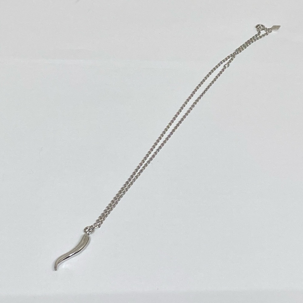 Sarah Cov. Silver Tone Horn Pendant Necklace